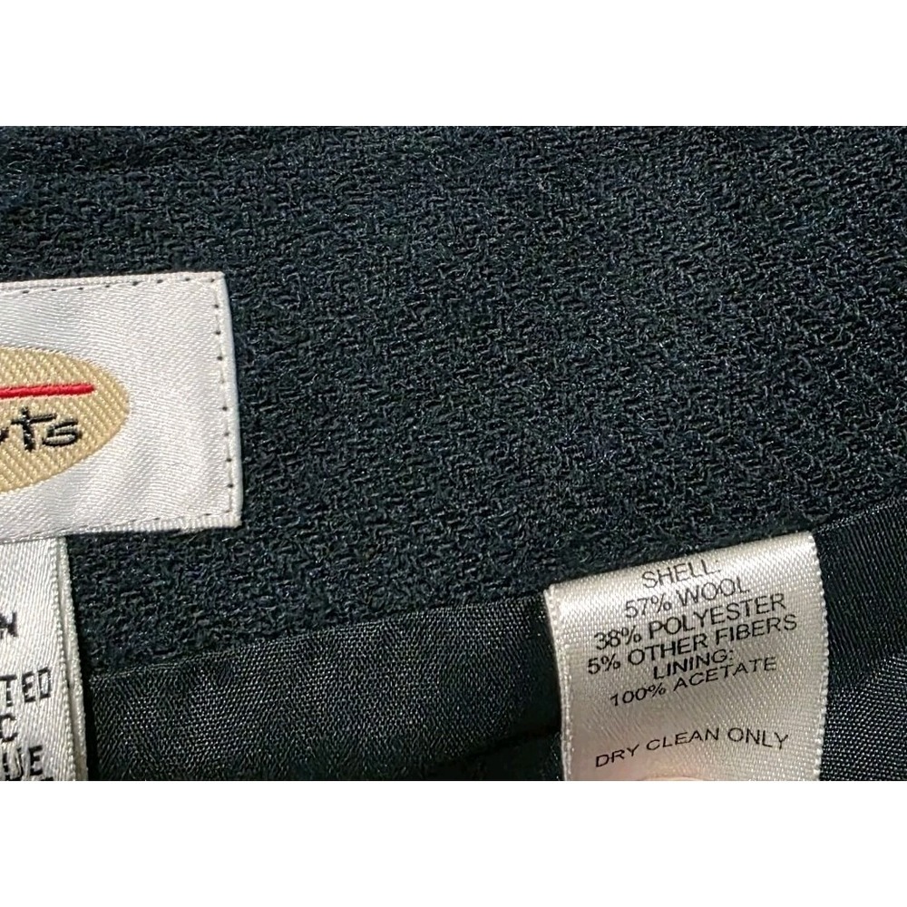 Vintage Talbots Wool Wrap Skirt Size 8 Dark Green Teacher Old Money Academia - Picture 8 of 8